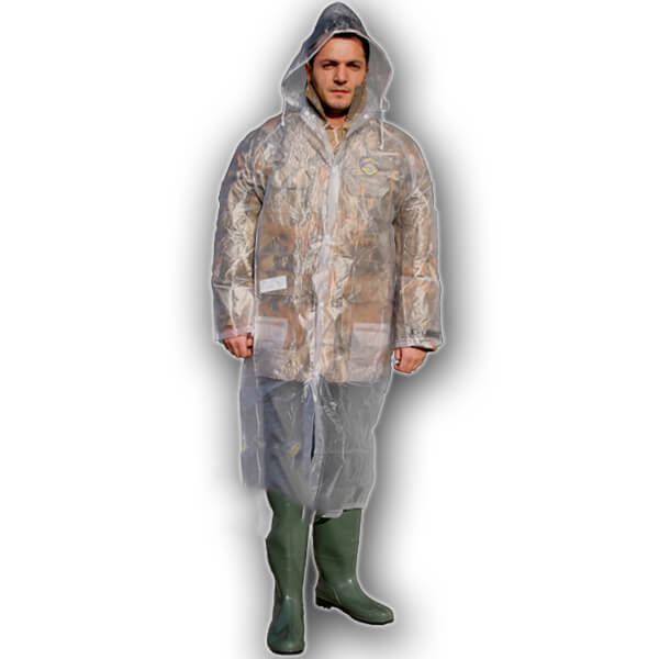 yağmurluk şeffaf tek kullanımlık yağmurluk